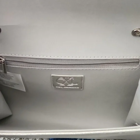 Christian Lacroix  Silver Women's Clutch With Silver Chain Straps - Picture 3 of 5